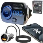 Revento Autós Bluetooth Fm Transmitter 2X Gyorstöltő Aux Usb-c Beszélgetés (Transmiter FM REVENTO G60 USB-C)