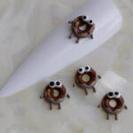 Zodiac Donut Forma Körömdísz - Édes 3D Nail Art