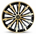 AVEX Set 4 capace roti VELAR Monarch Gold/Black, design multi-spoke Premium, ABS rezistent, Universal, pentru jante R15 (AVX-T130126-5) - edanco