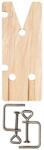 PEBARO Placa traforare din lemn cu 2 menghine , 220 x 90 x 5 mm, Pebaro (323/24S) Fierastrau