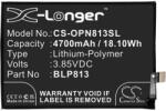 Cameron Sino OnePlus Nord N100 CAMERON SINO Li-Polymer akku 3.85V/4700mAh, Oneplus BLP813 kompatibilis, FEKETE (CS-OPN813SL)