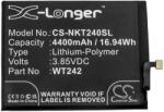 Cameron Sino Nokia 2.4 CAMERON SINO Li-Polymer akku 3.85V/4400mAh, Nokia WT242 kompatibilis (CS-NKT240SL)