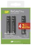 GP Batteries ReCyko Pro Mikro ceruza akku (AAA) 800mAh 4+2db