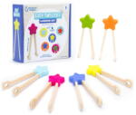 Educational Insights Set 6 Pensete Din Lemn - Educational Insights (ei-1408)