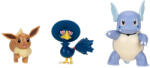 Jazwares Pokemon - Set 3 Figurine De Actiune, W21 - 4 Modele (pkw3894) - Eevee #1 /murkrow / Wartortle Figurina