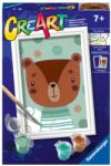 Ravensburger Creart Pictura Pe Numere Pentru Copii Ursulet Dragut - Ravensburger (rvspbn23603)