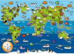 Ravensburger Puzzle Mare De Podea Harta Animalele Lumii 60 Piese - Ravensburger (rvspc07072) Puzzle