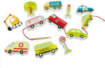 Andreu Toys Jucarie Set 11 Figurine Din Lemn, Masini - Andreu Toys (ant16487)