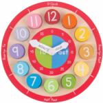 Bigjigs Toys Ceas Colorat Din Lemn - Bigjigs (bj906)