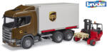 BRUDER Camion Ups Scania Super 560r Si Stivuitor - Bruder (br03582)