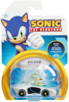 JAKKS Pacific Nintendo Sonic - Vehicul Din Metal Cu Figurina 1: 64, Silver, S5 - Jakks Pacific (40921) Figurina