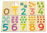 ANDREU Toys Puzzle Educativ Invata Cifrele Din Lemn, 10 Piese - Andreu Toys (ant16241a) Puzzle