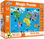 Galt Magic Puzzle - Harta Lumii ( 50 Piese) - Galt (1005464) Puzzle