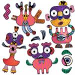 Headu Ecoplay - Joc Creeaza Monstri Amuzanti - Headu (he28580)