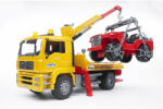 BRUDER Camion De Tractare Man Tga Si Vehicul De Teren - Bruder (02750)