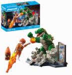 Playmobil Jucarie De Rol Lupta Eroului Cu Soparla Uriasa - Playmobil Action Heroes (pm71831)