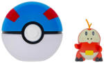 Jazwares Pokemon - Set 2 Figurine Clip N Go - Diverse Modele - Jazwares (pkw4155) - Fuecoco + Great Ball Figurina