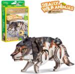 National Geographic ANIMALE SALBATICE PUZZLE 3D LUP CENUSIU 58 PIESE - CUBIC FUN (CUDS1073h)