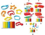 Globo Set 6 Bucati Plastilina Cu Forme - Globo Kidea (gl40394)