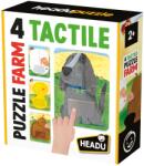 Headu 4 Puzzleuri Tactile Animale De La Ferma Cu Piese Mari Pentru Copiii De Peste 2 Ani - Headu (he59063) Puzzle