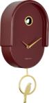 Karlsson Ceas de perete cu cuc Tweet, burgundiu (KA6069RD)