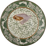 Bloomingville Farfurie pentru desert Hezha 16 cm, verde-roz (82063111)