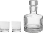 Kosta Boda Carafa și pahare de whisky Wave, set cadou 3 piese (7082411) Pahar