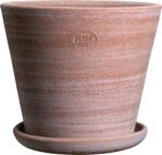 Bergs Potter Ghiveci Julie Rustic 35 cm roz cu suport (JR35S)