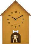 Karlsson Ceas de perete Dog House, galben închis (KA6108YE)