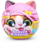ZURU Pets Alive - Jucarie De Plus Interactiva Pisica Cu Accesorii Supriza, Smitten Kittens, Seria 2 - Zuru (9568)