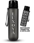 Luxoya Motivációs fitnesz kulacs- fekete