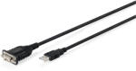 ASSMANN DA-70172 soros kábel Fekete 1, 8 M USB A típus DB-9 (DA-70172)