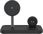 Dviced Incarcator wireless Dviced 3-in-1 DV230005, 15 W, Magnetic, Cablu USB-C 1.25m, Incarcator 30 W inclus, Negru (DV230005)