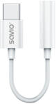 SAVIO AK-51 audio kábel 0, 11 M 3.5mm USB C-típus Fehér (SAVIO AK-51)