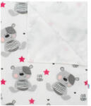 New Baby Scutec Impermeabil din Flanel New Baby 57x47cm Cute Teddy Pink (41782)