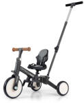 Milly Mally Gyerek háromkerekű bicikli 5az1-ben Milly Mally Optimus Max tolókarral dark grey