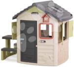 Smoby Căsuța cu ușă mare Jura Lodge Life Smoby cu hrănitoare pentru păsări, extensibilă cu filtru UV, pentru copii de la 24 de luni (SM810304-L) Casuta pentru copii