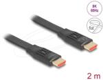 Delock HDMI 2.1 Összekötő Fekete 2m 81002 (81002)