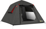 Outsunny Cort camping 2 persoane 3000 mm impermeabil & rezistent la vânt, cort cupolă cu 2 uși, 2 ferestre cu plasă, 2 ferestre laterale, husă de transport | Aosom Romania (A20-547V00CG) Cort