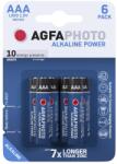 AgfaPhoto Baterie micro AGFAPHOTO AAA 6 bucăți (APAAAB6) Baterii de unica folosinta