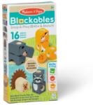 Melissa & Doug Melissa & Doug, Blockables, Animalute din lemn, cuburi din lemn, 16 piese