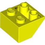 LEGO® 3660c236 - LEGO neon sárga kocka inverz 45° elem 2x2 méretű (3660c236)