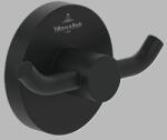 Villeroy & Boch Cuier dublu baie, fixare ascunsa, negru mat (Matt Black), Villeroy & Boch Elements Tender TVA151012000K5 TVA151012000K5 (TVA151012000K5)