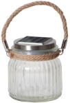 Star Trading Стъклен соларен LED фенер, височина 11, 5 cm Jamjar - Star Trading (479-42)