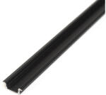 Phenom Aluminium profil sín 1000 x 23(17) x 8 mm süllyeszthető U profil fekete színben 41011A1-BK (41011A1-BK)