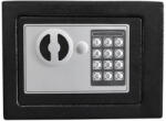 Tracer Compact Guard, LED, Управление на PIN код, Ключ за сигурност, Стомана, Черен метал, Електронен сейф (TRASEJ47640)