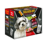 Julius-K9 Special Pack - marha - bárány válogatás szószban kutyáknak 12x100g - pegazusallatpatika