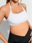 Shein Fehér Kismama Melltartó Vállpántokkal Kerek Nyakkivágással Sima Shein 44 (sz2408093055957477)