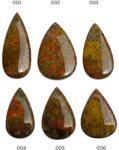  Cabochon Agata Maroc Oval si Picatura 21-34x13-23x4-6 mm - 1 Buc
