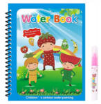 SmartWiz Carte de colorat cu apa Magic Book , Reutilizabila, plina de culori vibrante, Copii si fructe Carte de colorat